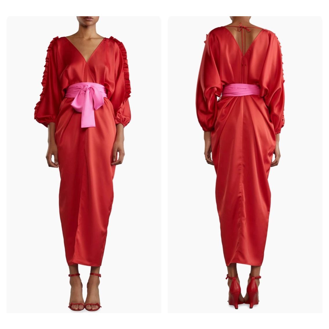 Nwt Cynthia Rowley Satin Sash Caftan Size Os $625